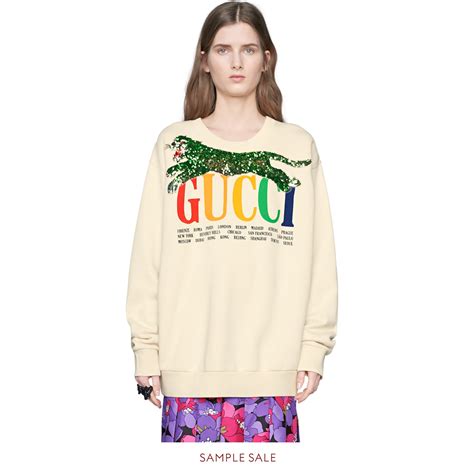 gucci sweatshirt womens cheap|gucci tiger sweater women.